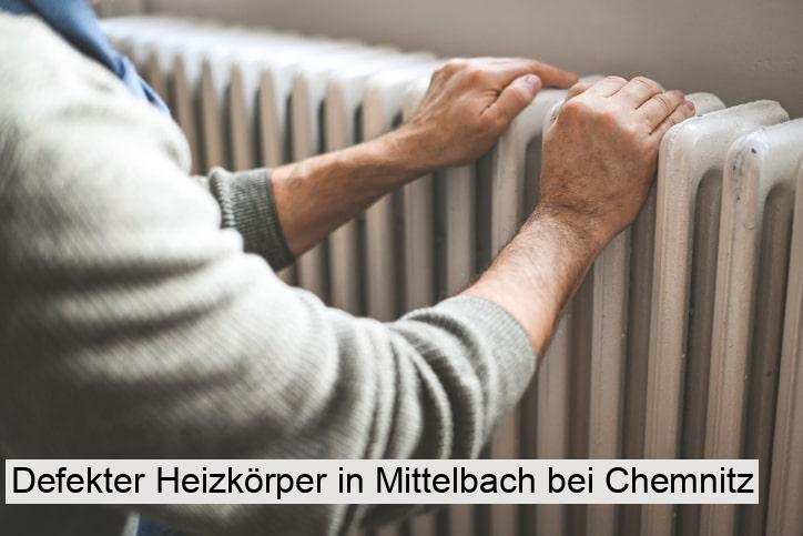 Defekter Heizkörper in Mittelbach bei Chemnitz